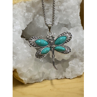 Turquenite Dragonfly Necklace