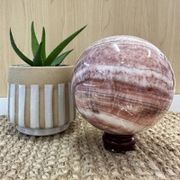 Rhodochrosite Sphere