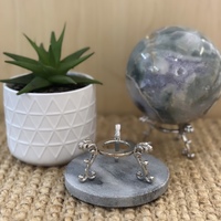 Silver Sphere Stand