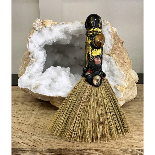 Witchy Crystal Broom