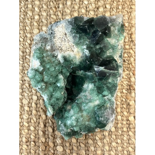 Green Fluorite Cluster